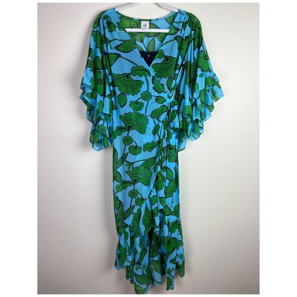 CAbi Green Floral Midi Dress - Picture 5 of 14
